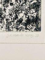 Amsterdams stadsgezicht Dapperbuurt door J.C. van de Staaij, Ophalen of Verzenden