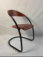 4x vintage buisframe stoelen, Huis en Inrichting, Stoelen, Ophalen, Gebruikt, Vier
