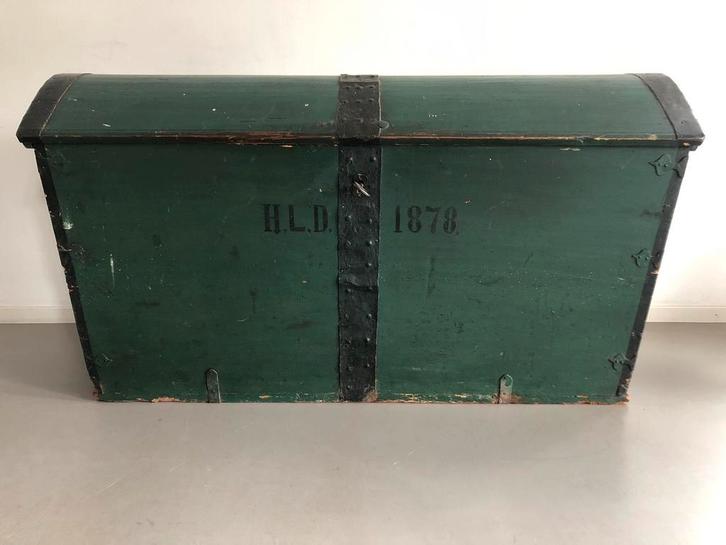 SALE!!! Antieke Zweedse houten kist uit Zweden gemerkt 1878, Huis en Inrichting, Woonaccessoires | Kisten, Gebruikt, 75 cm of meer