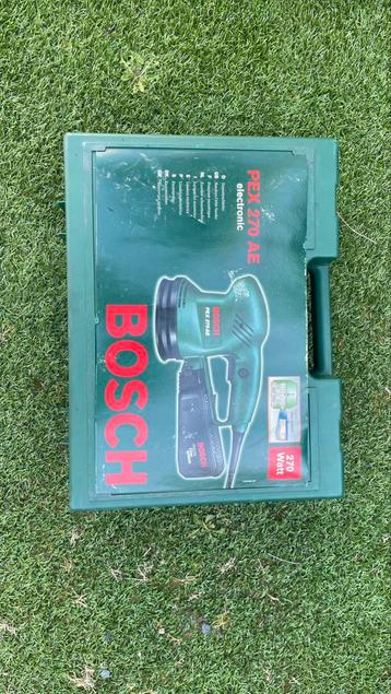 Bosch Schuurmachine 270W – Perfecte staat, met filtersysteem beschikbaar voor biedingen