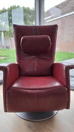Lederen draaistoel, Huis en Inrichting, Fauteuils, Ophalen, 75 tot 100 cm, 50 tot 75 cm