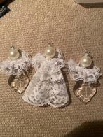 Brocante engeltjes, kant en haakwerk ca 10 cm, Ophalen of Verzenden, Zo goed als nieuw
