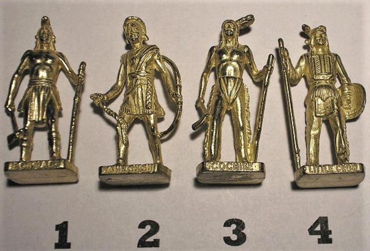 30go-Ferrero kinder surprise metal beroemde indianen serie 2, Verzamelen, Verrassingseieren, Zo goed als nieuw, Overige typen