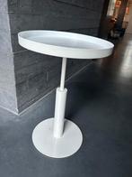 Bijzettafel Vt wonen/ Karwei,  wit metaal, Ophalen, Minder dan 55 cm, Metaal of Aluminium, Rond