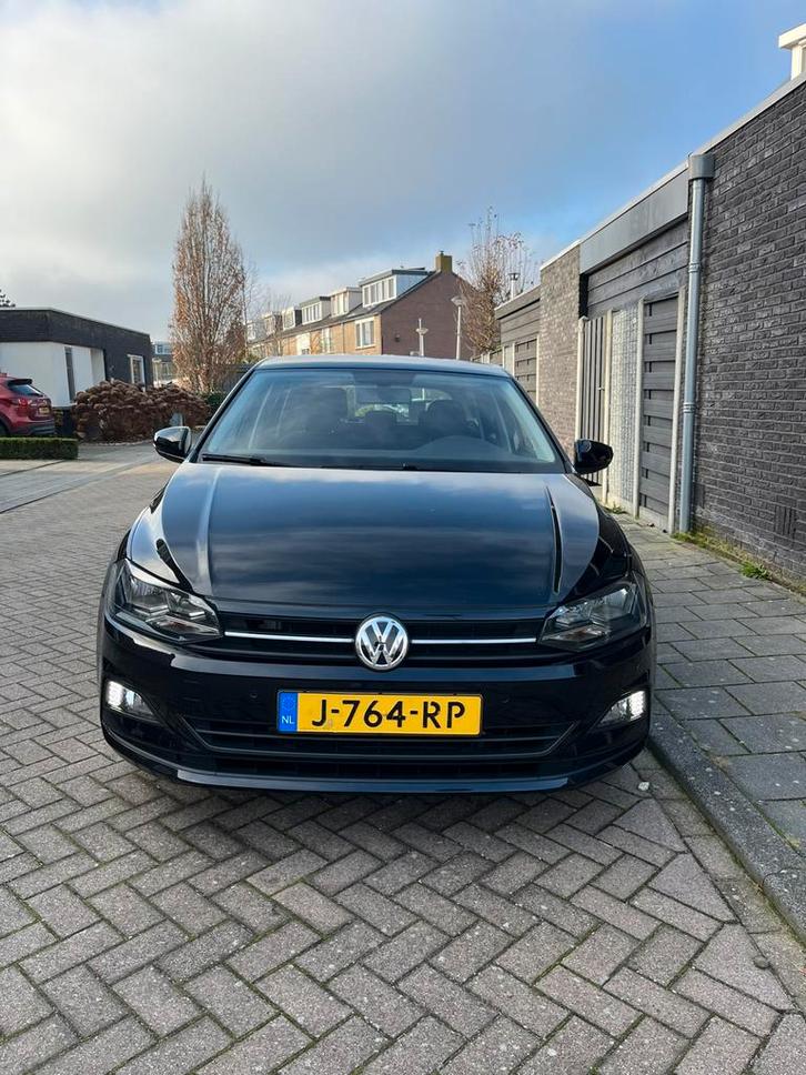 Volkswagen Polo 1.0 TSI  2020 Zwart NAP/NAVI/Carplay/camera, Auto's, Volkswagen, Particulier, Polo, ABS, Achteruitrijcamera, Adaptive Cruise Control