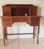 Antiek/ vintage schrijftafel, secretaire met opzetstuk, Antiek en Kunst, Ophalen