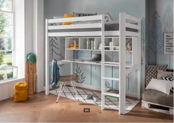 Hoogslaper met bureau deelbaar 90X200cm beschikbaar voor biedingen