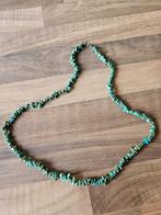 leuke ketting  turkoois steentjes 60 cm, Ophalen of Verzenden, Zo goed als nieuw, Blauw, Steen of Mineraal