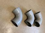 PVC Rond 125 Hulpstukken - Bochten, Doe-het-zelf en Verbouw, Buizen en Afvoer, Ophalen, Bochten, Gebruikt, Pvc