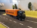 Scania Next met containerchassis en container van Holman, Hobby en Vrije tijd, Modelauto's | 1:50, Ophalen of Verzenden, Zo goed als nieuw