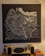Amsterdam plattegrond 100x100, Ophalen, Nieuw, Print, 100 tot 125 cm