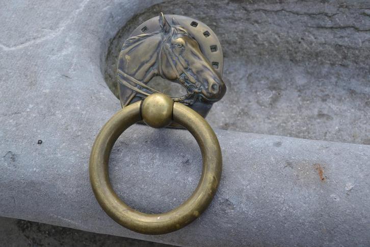 grote messing deurklopper voor paardenliefhebber, Antiek en Kunst, Curiosa en Brocante, Ophalen