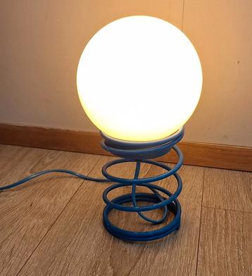 Vintage tafellamp spiraal mid century space age springveer beschikbaar voor biedingen