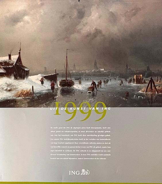 Kunstkalender ING Groep, 1999, Diversen, Kalenders, Nieuw, Maandkalender, Ophalen