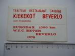 sticker oud Beverlo belgie 1978 beringen retro vintage, Verzamelen, Stickers, Overige typen, Zo goed als nieuw, Verzenden