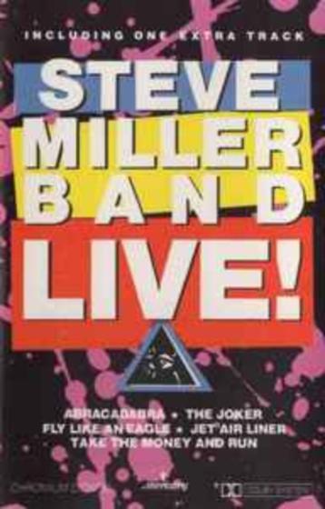 Steve Miller Band – Live ! Originele Cassette Nieuw.  Label: beschikbaar voor biedingen