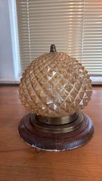 Art Deco plafoniere, Huis en Inrichting, Lampen | Plafondlampen, Ophalen of Verzenden, Gebruikt, Glas, Art Deco