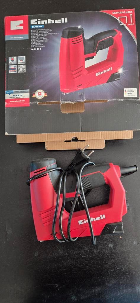 Einhell TC-EN 20 E Elektrische Tacker - Zo goed als nieuw, Doe-het-zelf en Verbouw, Gereedschap | Overige machines, Zo goed als nieuw