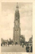 (301-072-027) Delft Groote Markt met Nieuwe Kerkstoren, Verzamelen, Ansichtkaarten | Nederland, Verzenden
