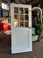 Voordeur hardhout zwaar 210 x 92,5, Ophalen, Zo goed als nieuw, Buitendeur, 200 tot 215 cm