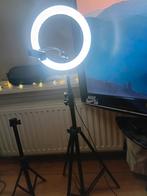 Ringlamp met Statief, Audio, Tv en Foto, Fotografie | Fotostudio en Toebehoren, Ophalen of Verzenden, Zo goed als nieuw, Lamp of Flitsset