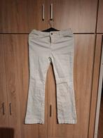 Witte dames broek met flare pijp, Steppin Out, Wit, Maat 42/44 (L), Ophalen of Verzenden