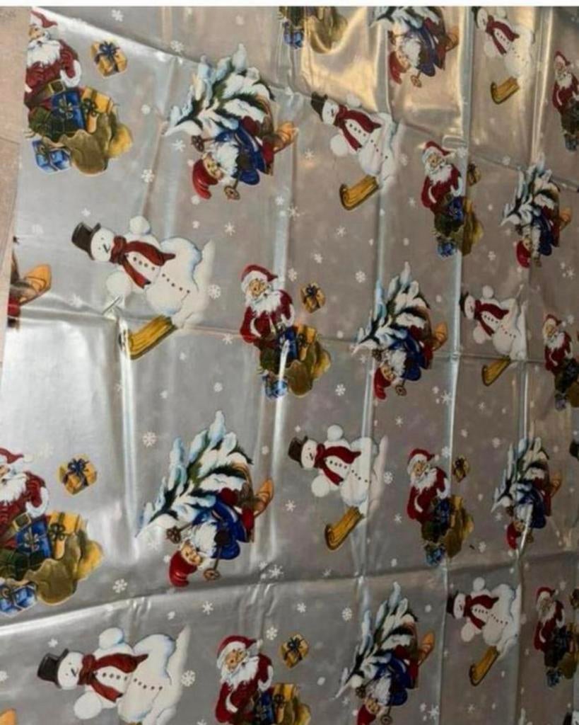 Kerst tafelzeil 138x138, Ophalen of Verzenden, Zo goed als nieuw