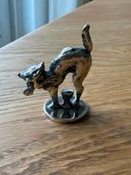 Zilverkleurig Miniatuur Poesje - 4 cm, Ophalen of Verzenden