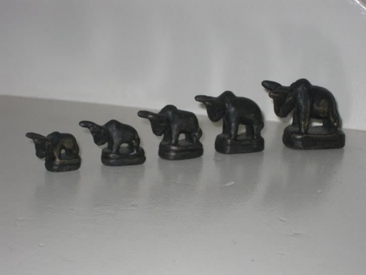 Opium Weight Bull Set 5 Pieces Bronze, Antiek en Kunst, Antiek | Koper en Brons, Ophalen