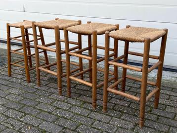 Set Krukken Biezen zitting Jaren Vintage Design beschikbaar voor biedingen