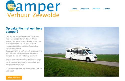 Camper verhuur bedrijf Zeewolde, Zakelijke goederen, Exploitaties en Overnames