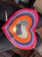 Hartvormige spiegel met kleurrijke rand, Huis en Inrichting, Woonaccessoires | Spiegels, Minder dan 50 cm, Nieuw, Ophalen of Verzenden