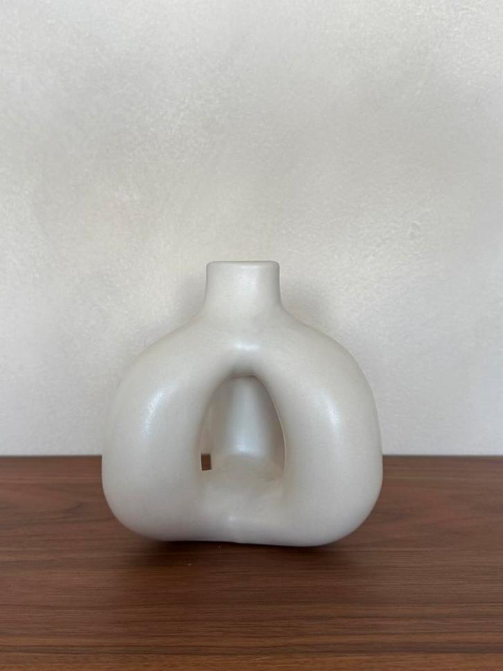 Hay W&S Kandelaar - Witte Design kaarshouder, Huis en Inrichting, Woonaccessoires | Kandelaars en Kaarsen, Zo goed als nieuw, Kandelaar