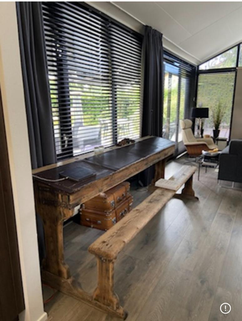 Tafel schoolbank 4 personen, Ophalen, Gebruikt