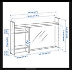 Ikea Micke Opbouwdeel Hoog - Wit 105x65cm, Ophalen, Met plank(en), Kunststof, 100 tot 150 cm
