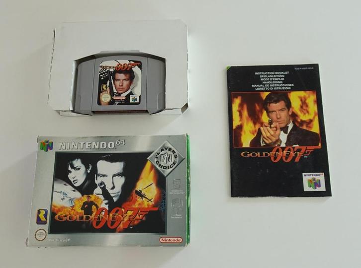 GoldenEye 007 compleet voor Nintendo 64, Spelcomputers en Games, Games | Nintendo 64, Zo goed als nieuw, Shooter, 1 speler, Vanaf 3 jaar