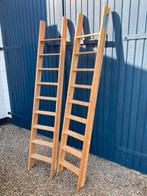 Oude houten bibliotheektrap molenaarstrap zoldertrap, Antiek en Kunst, Ophalen