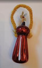 oude kerstbal, Victoriaans vaasje, tinsel, pijpenveger 14,5, Antiek en Kunst, Ophalen of Verzenden