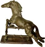 Antiek bronzen paard., Antiek en Kunst, Ophalen of Verzenden