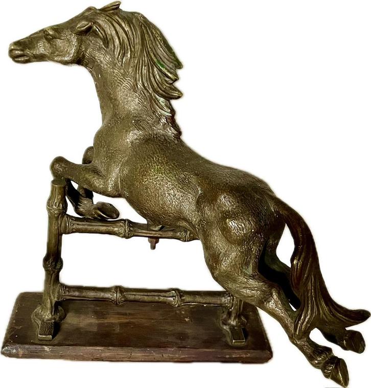 Antiek bronzen paard., Antiek en Kunst, Kunst | Beelden en Houtsnijwerken, Ophalen of Verzenden