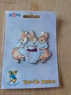 Opstrijkapplicatie Peter Rabbit "3 konijntjes", Ophalen of Verzenden, Nieuw