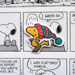 Woodstock van Snoopy Peanuts strips Wintermuts Sticker, Verzenden, Snoopy, Nieuw, Plaatje, Poster of Sticker