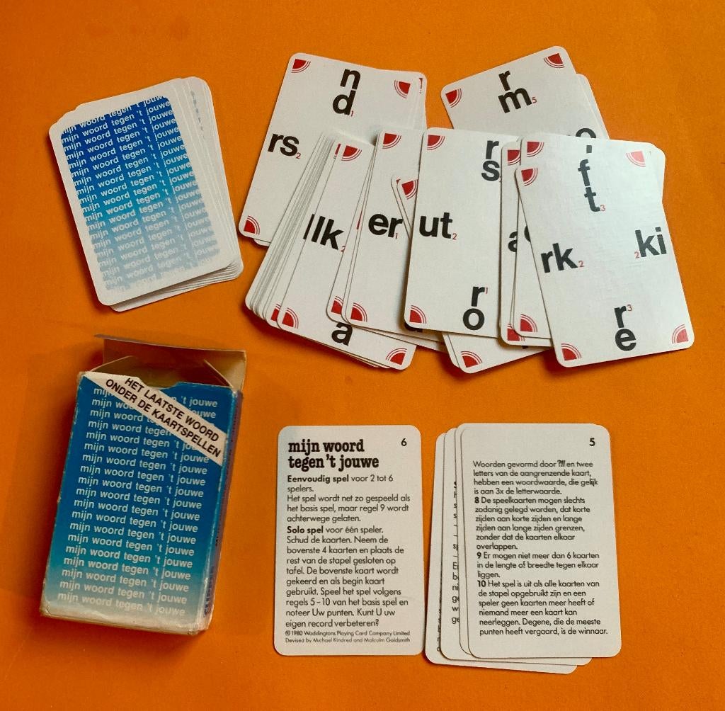 Mijn Woord Tegen 't Jouwe - Clipper Kaartspel, Ophalen of Verzenden, Gebruikt, Clipper