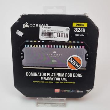Corsair DDR5 Dominator Platinum RGB 2x16GB 6000 Geheugenmodu beschikbaar voor biedingen