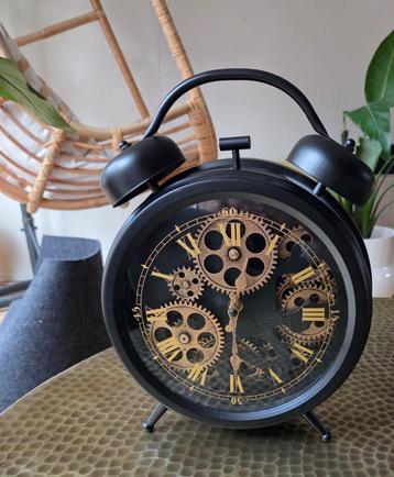 Countryfield Industriële tafelklok metaal 23x32cm beschikbaar voor biedingen