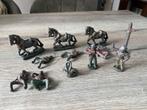 12 antieken Indianen en Cowboy Speelgoedfiguren, 3 paarden,, Verzamelen, Poppetjes en Figuurtjes, Ophalen of Verzenden, Gebruikt