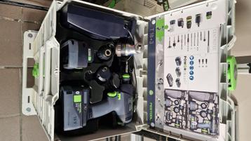 Festool t18+3 set en TDC 18/4 - werkelijke nieuwstaat  beschikbaar voor biedingen