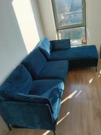 Mooie blauwe bank, Ophalen, Gebruikt, Driepersoons, 75 tot 100 cm