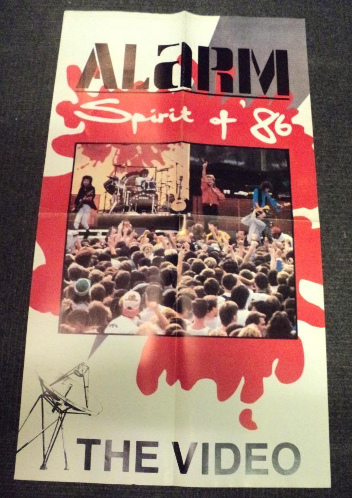 The Alarm PROMO POSTER Spirit Of "86 ORIGINEEL !, Verzamelen, Muziek, Artiesten en Beroemdheden, Gebruikt, Poster, Artwork of Schilderij