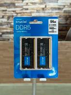 🔥CRUCIAL DDR5 RAM 64GB KIT (2x32GB) 5600MHZ SODIMM, Computers en Software, RAM geheugen, DDR4, Nieuw, Ophalen of Verzenden, 64 GB